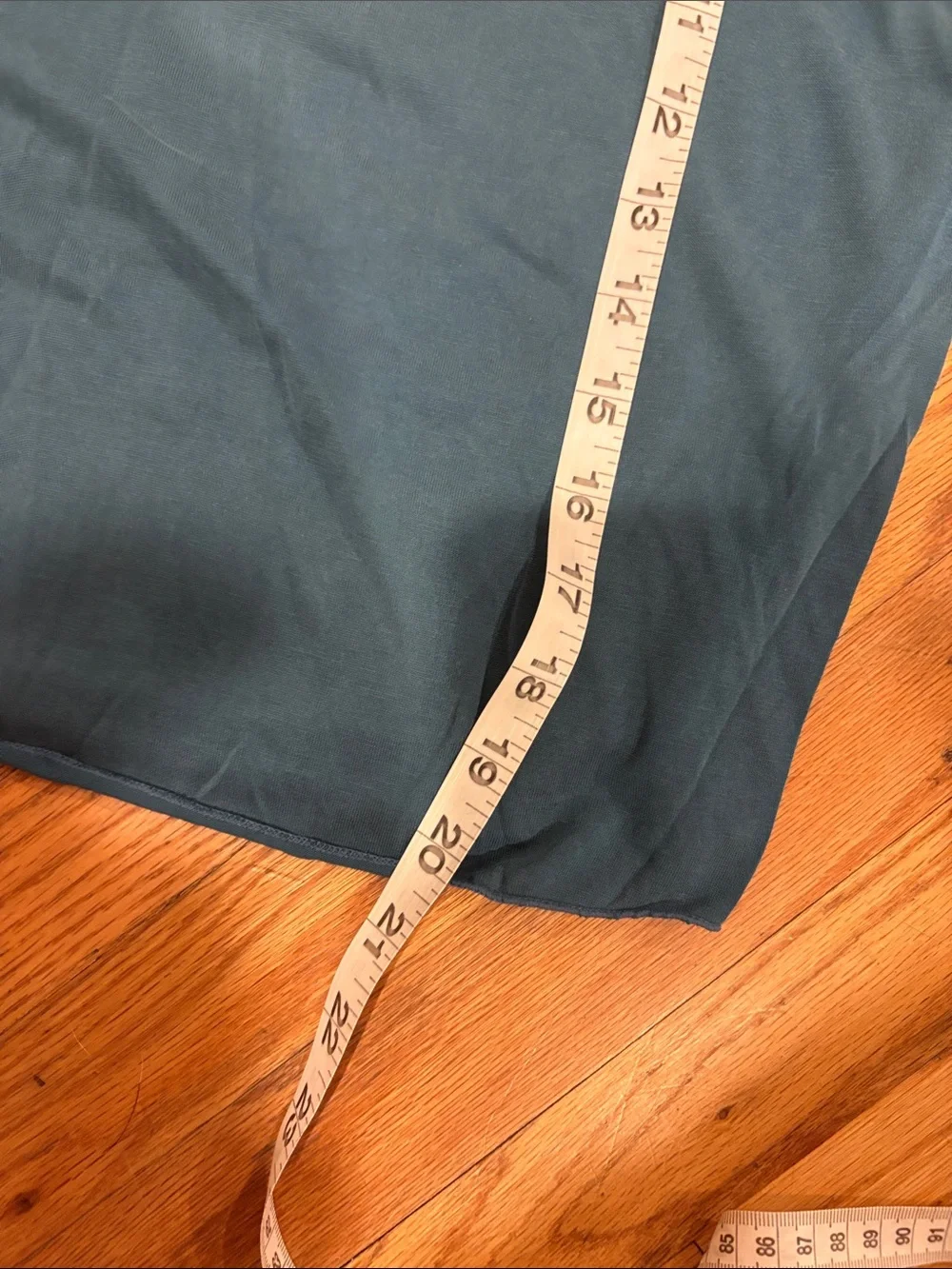 Free People Teal V-Neck Long Sleeve Blouse